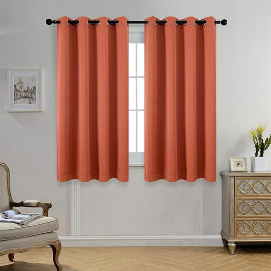 MIUCO 1 Pair Thermal Insulated Grommet 52-Inch-by-63-Inch Blackout Window by MIUCO