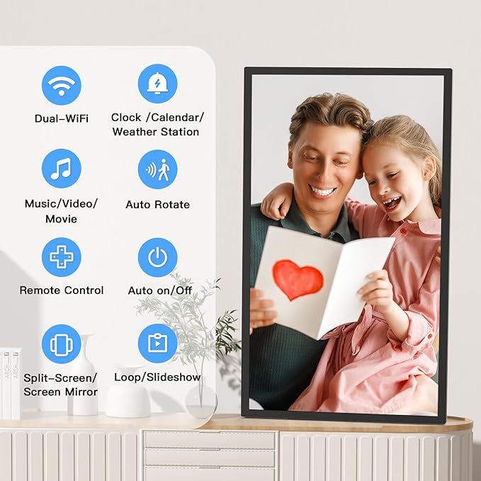 32-Inch FHD 64GB Extra Large Digital Picture Frame - Image 6