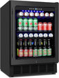 24 Inch Wide Beverage Refrigerator, Under Counter 24" Beverage Cooler by MZAVP