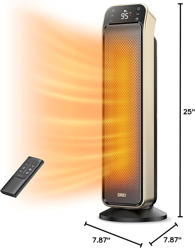 DREO Space Heater Indoor, 3 Modes, Overheating & Tip-Over Protection, Electric - Image 8