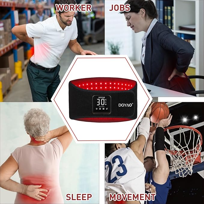 Cordless Rechargeable Red Light Therapy Belt, Wearable Infrared Light Therapy - Image 7