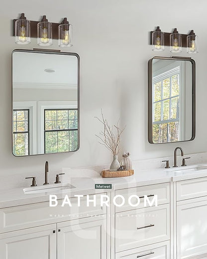 METWET 3-Light Bathroom Light Fixtures, Modern Vanity Light - Image 5