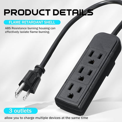 Copkim 36 Pack 3 Outlet Power Strip Extension Cord - Image 3