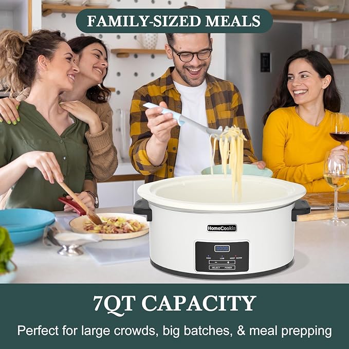 HOMECOOKIN 7-Quart Programmable Slow Cooker - Image 7