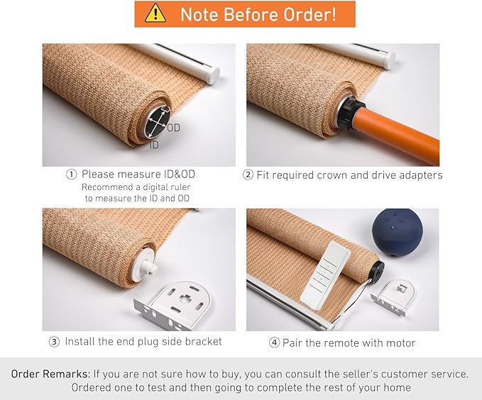 110V/120V Tuya WiFi 35mm Roller Blinds Motor Wired, 6N 20rpm, Smart Google - Image 5