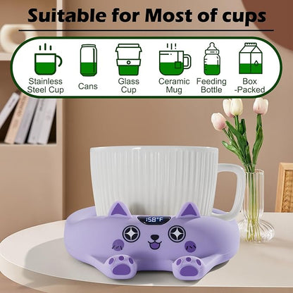 PUSEE Coffee Mug Warmer with Auto Shut Off, 3 Temp Control, Candle Warmer Plate - Image 3