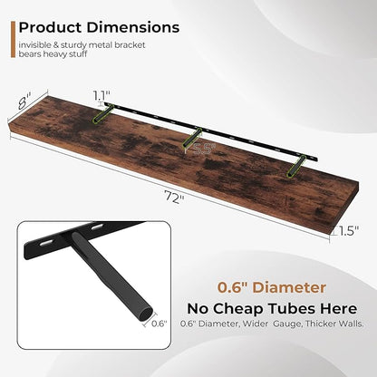 Fun Memories 72 Inch Floating Shelves - Image 3