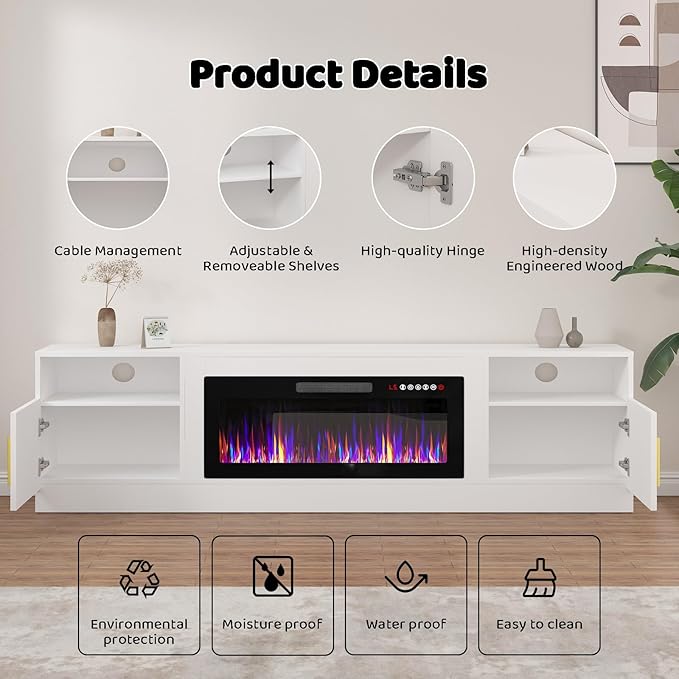 Lemberi Fireplace tv Stand - Image 5