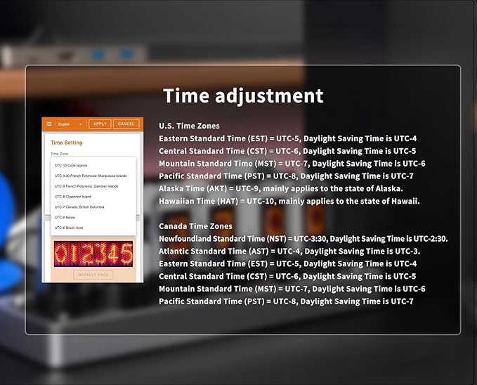 Adventurers IPS Nixie Tube Clock, Creative Electronic DIY Nixie Tube Clock - Image 5