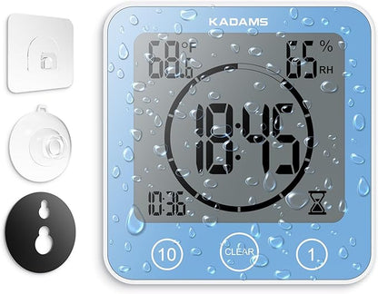 KADAMS Shower Clock Waterproof Bathroom Timer – Digital Wall Clock - Image 8