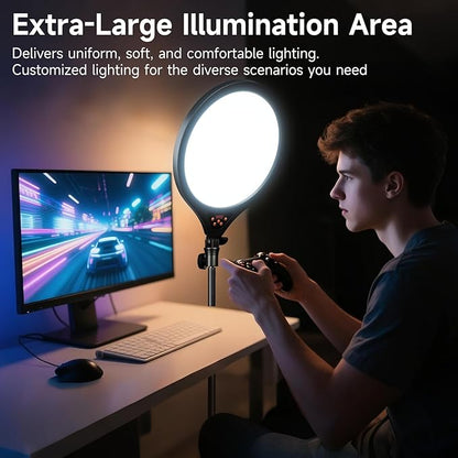 Ring Light with Stand and Phone Holder, Selfie Ringlight - Image 4