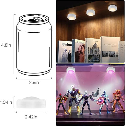 Yiliaw 12 Pack LED Puck Lights Remote Control 16 Color Changeable Under Cabinet - Image 6