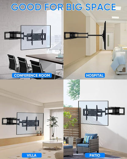 48'' Extension Extra Long Arm TV Wall Mount, Heavy Duty Full Motion TV Wall - Image 9