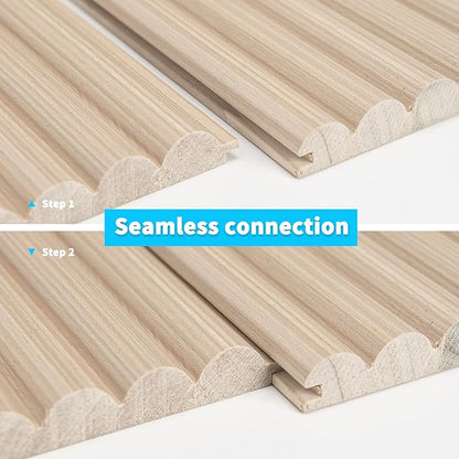 Art3d Fluted Wood Panel for Wall and Ceiling, Beaded Accent molding for Home - Image 8