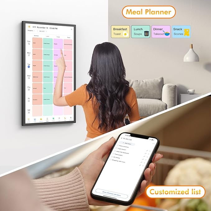 24" Digital Calendar Picture-Frame for-Wall-Planner - Image 2