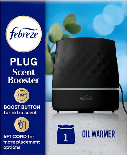 Febreze Plug Scent Booster in Black, Continuous Scent Device Oil Diffuser by Febreze