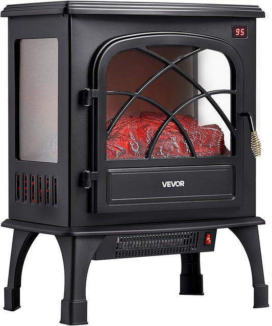 VEVOR 25.5inch Freestanding Fireplaces, 1500W 5120BTU Portable Electric by VEVOR