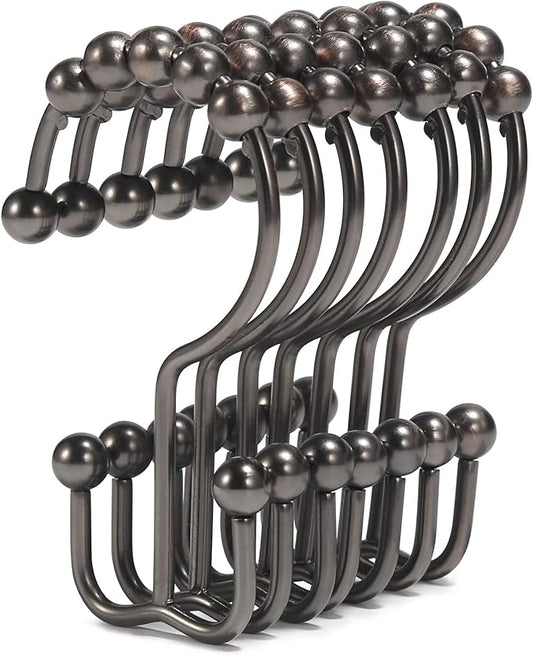 Shower Curtain Hooks, Goowin Shower Curtain Rings, Stainless Steel Shower by Goowin