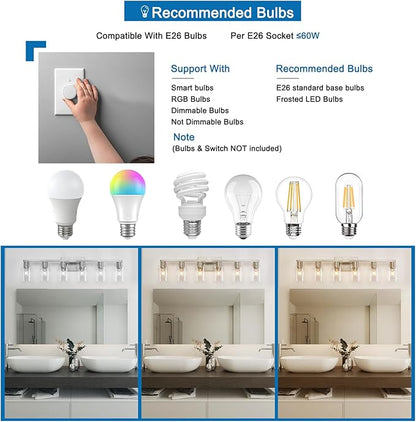 6 Light Bathroom Light Fixtures, Bathroom Vanity Light - Image 6