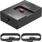 Cubilux 3.5mm Audio Selector, Bidirectional 2-In-1-Out or 1-In-2-Out 1/8-in TRS by Cubilux