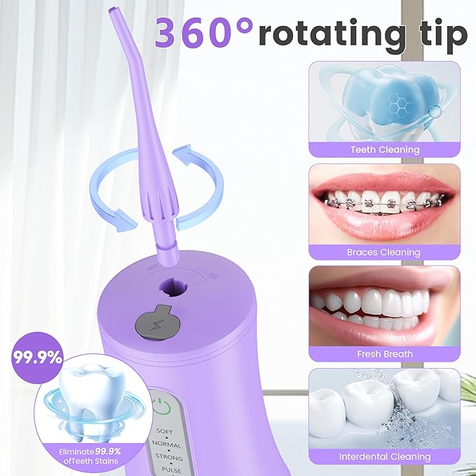 Cordless Water Flosser for Teeth Cleaning Pick - Image 2