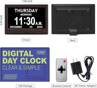 7'' Dementia Clock For Seniors, Large Display Digital Clock - Image 9