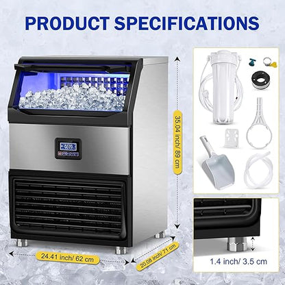 Commercial Ice Maker Machine, 350Lbs/24H - Image 5