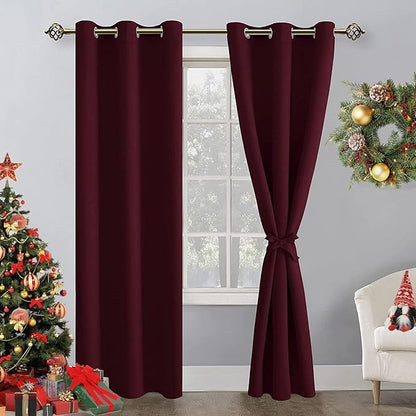 Hiasan Blackout Curtains for Bedroom, 42 x 84 Inches Long by Hiasan