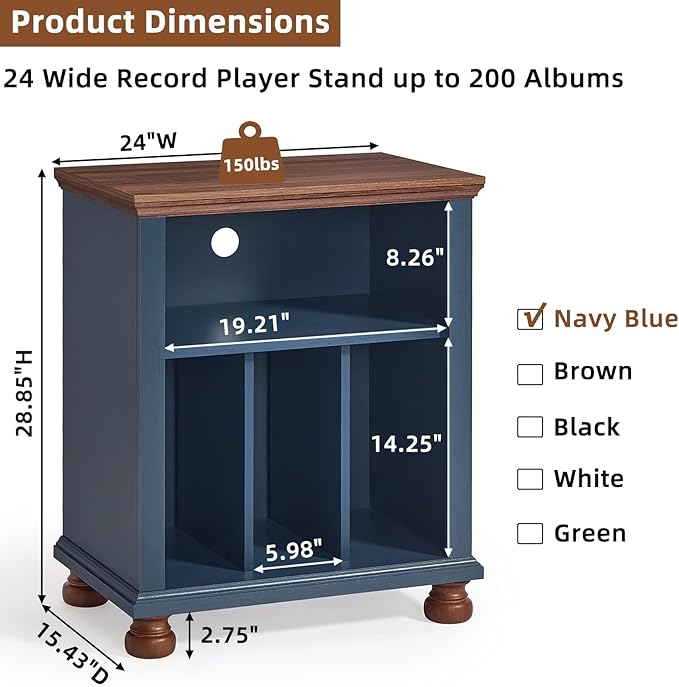 Joaxswe Record Player Stand - Image 2