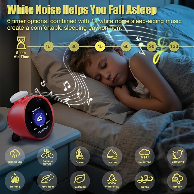 Smart Alarm Clock for Kids, AI Voice Assistant Clock - Image 4