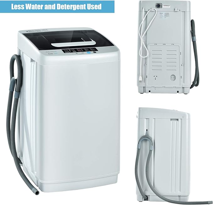 Giantex Full Automatic Washing Machine, 2 in 1 Portable Laundry Washer - Image 3