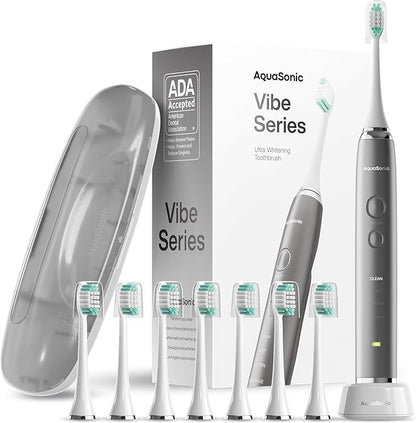Aquasonic Vibe Series Ultra-Whitening Toothbrush – ADA Accepted Electric by AquaSonic
