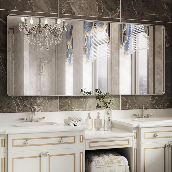 ISKM Large Bathroom Vanity Mirror, 72 x 32 Inch Mirror by ISKM-IStillKeepMovin