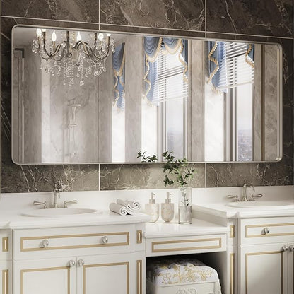 ISKM Large Bathroom Vanity Mirror, 72 x 32 Inch Mirror by ISKM-IStillKeepMovin