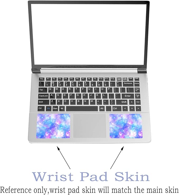 Laptop Skin Sticker Decal, Decorative Waterproof, Romantic Starry Night Sky - Image 2