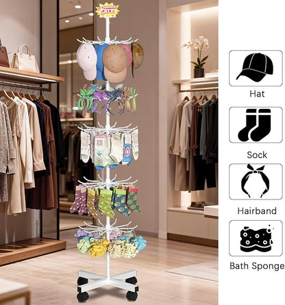 Exttlliy Retail Display Stand Store Display Rack 6 Tier Metal Spinning Display - Image 6