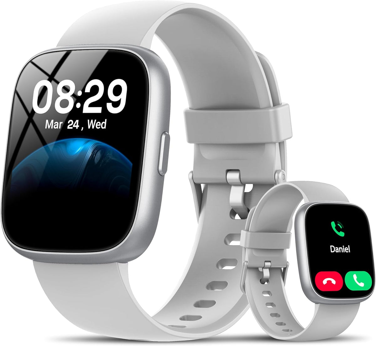 smart watch with alexa built-in, 1.83" hd bluetooth, main product view