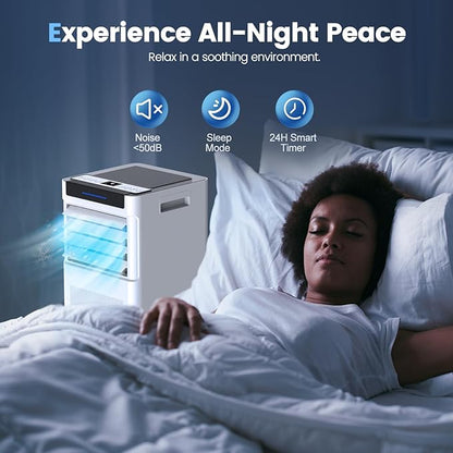 Portable Air Conditioners, 10000 BTU Portable AC up to 450 Sq.Ft, 3 in 1 AC Unit - Image 4