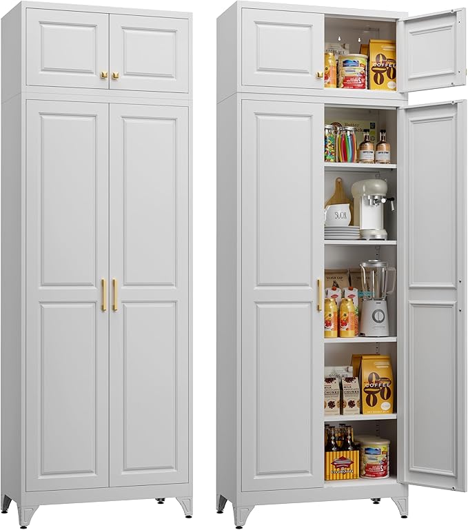 Kitchen Pantry Storage Cabinets, Utility Kitchen Cupboard, Large Steel Cabinets by MetalMax