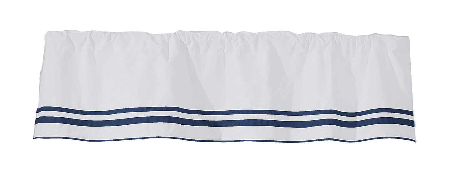 Baby Doll Bedding Soho Window Valance, Navy