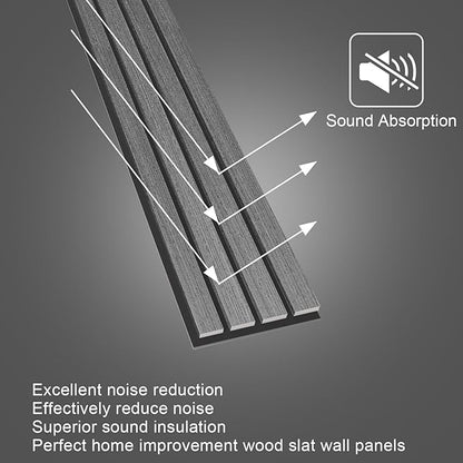 NeatiEase Wood Wall Panels, 9 Feet Acoustic Slat Wall Panels - Image 2
