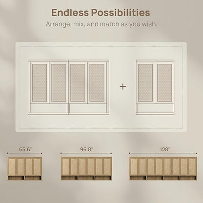 SICOTAS Rattan Shoe Storage Cabinet - Image 3