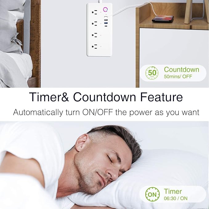 UseeLink WiFi Smart Power Strip, Surge Protector - Image 5