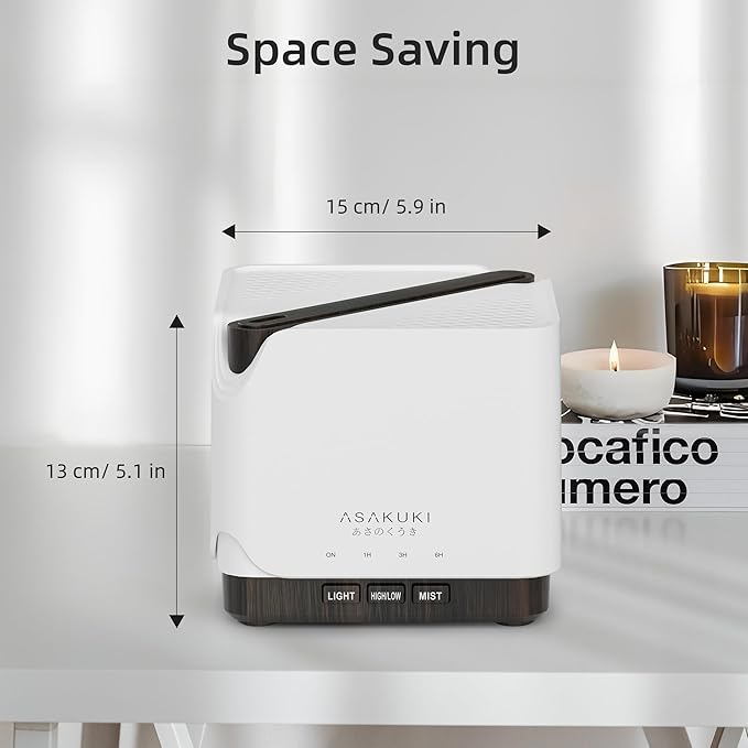 ASAKUKI Essential Oil Diffuser, Auto-Off Safety Switch, and 7 LED Light Colors - Image 7