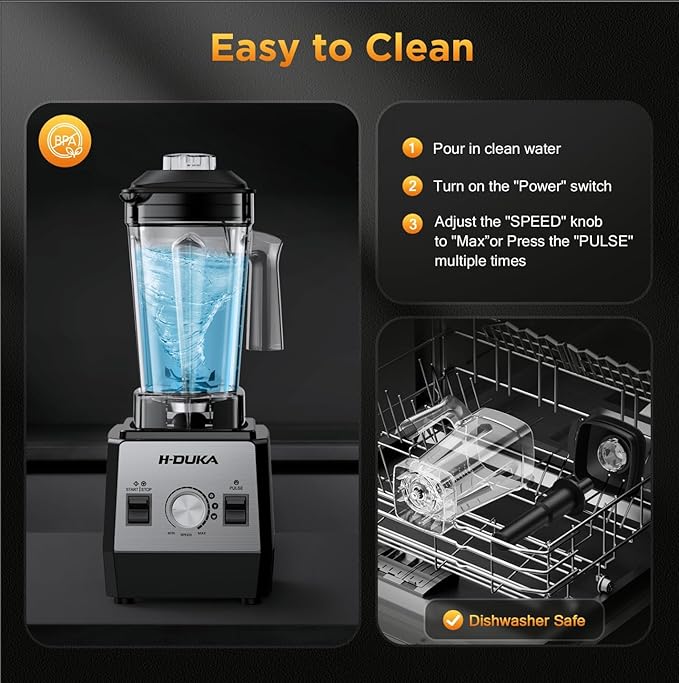 Smoothie Blender, 1400 Watt Powerful Countertop Blenders - Image 7