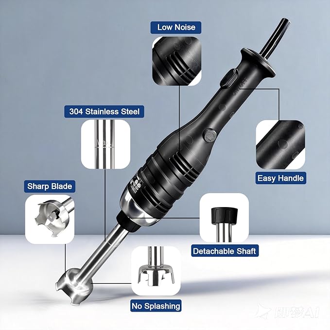 VONCI 280W Commercial Immersion Blender, Light Duty Hand Blender - Image 4