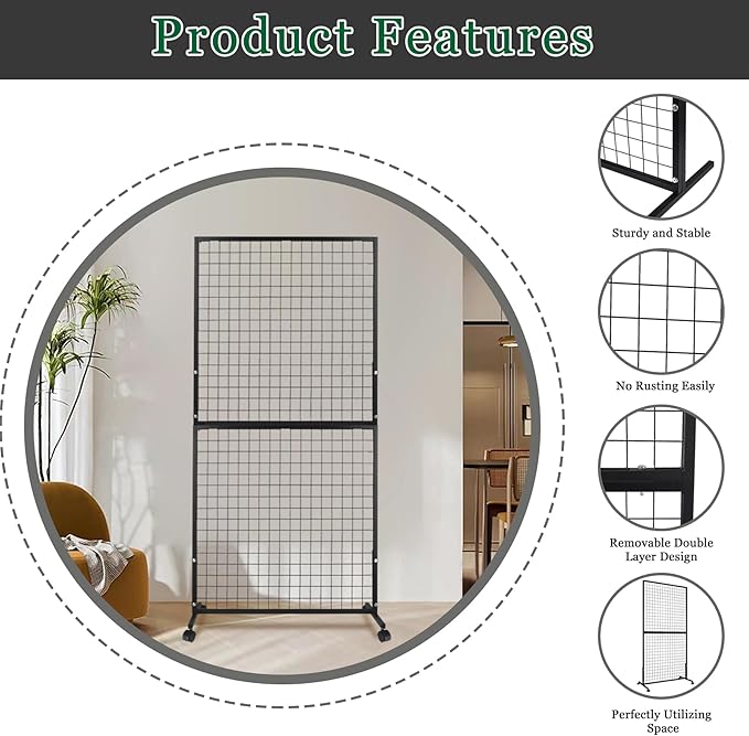 ktondic 3'×6' Double-Layer Grid Panels - Image 4