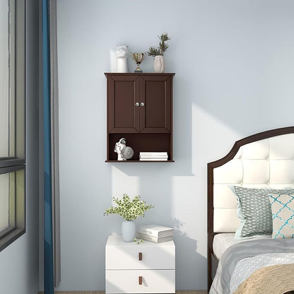 Bathroom Wall Cabinet Expresso Over Toilet Storage - Image 9