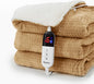 Heated Blanket Electric Blanket Twin Waffle, 62x84 Inches Sherpa Fleece Fast by blunique