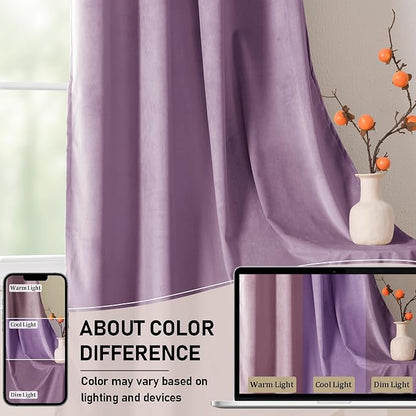 JIUZHEN Velvet Curtains for Bedroom - Image 4